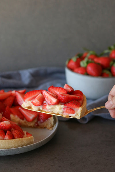 Tarta de fresas y crema